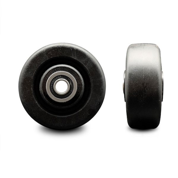 SCC - 4" Polyolefin Wheel Only w/Ball Bearing - 1/2" Bore - 450 lbs Capacity